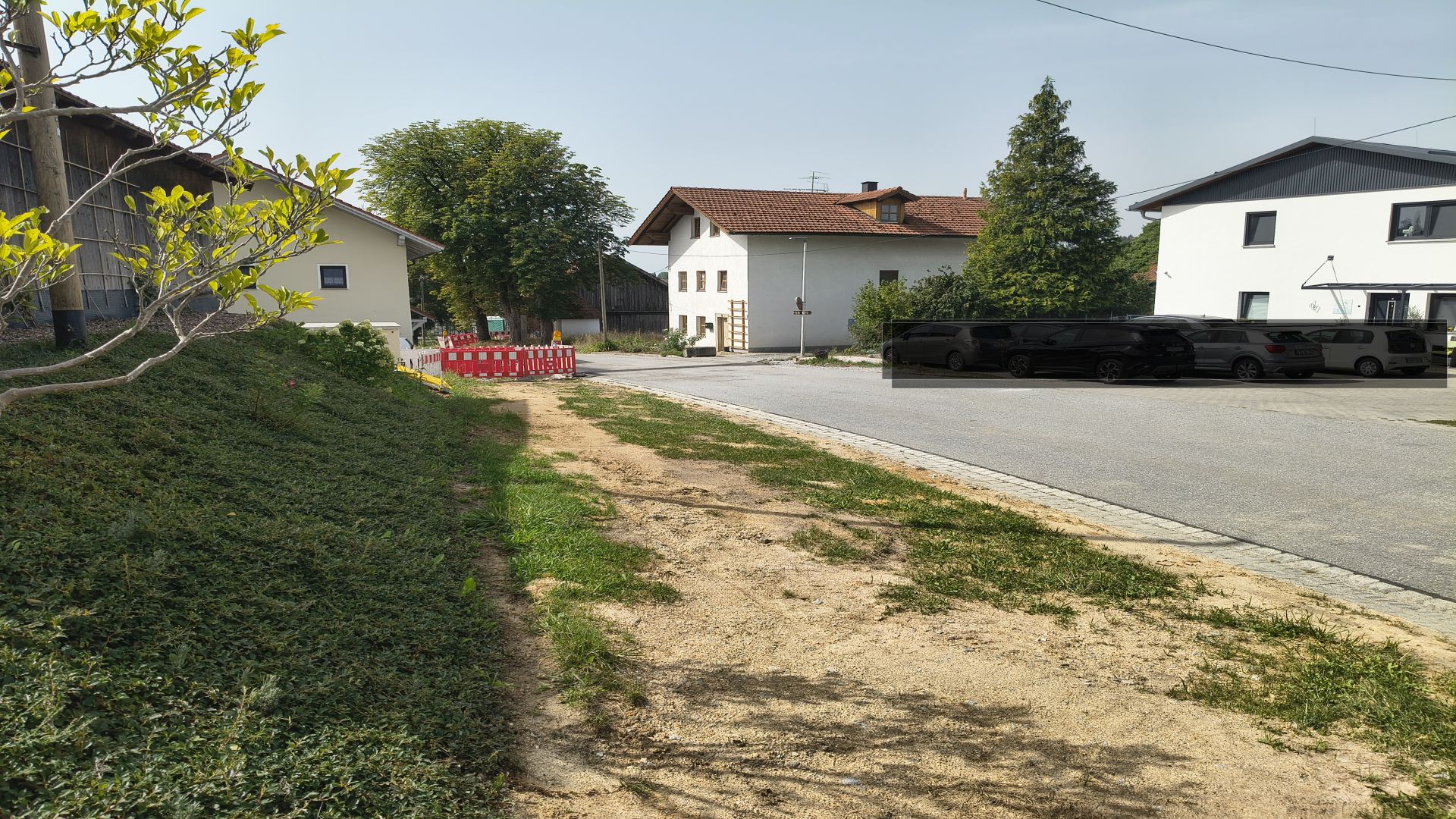 Straßensperre Schlinding